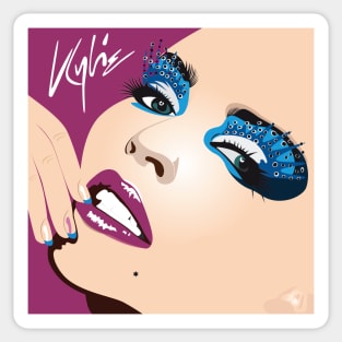 Kylie Minogue Pop Art Album Cover Wow Sticker